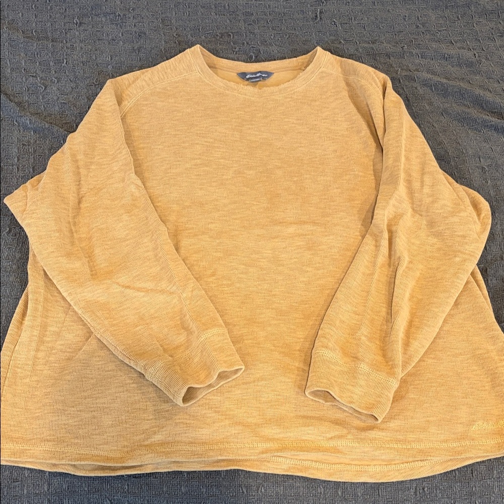 Eddie Bauer tan knit shirt